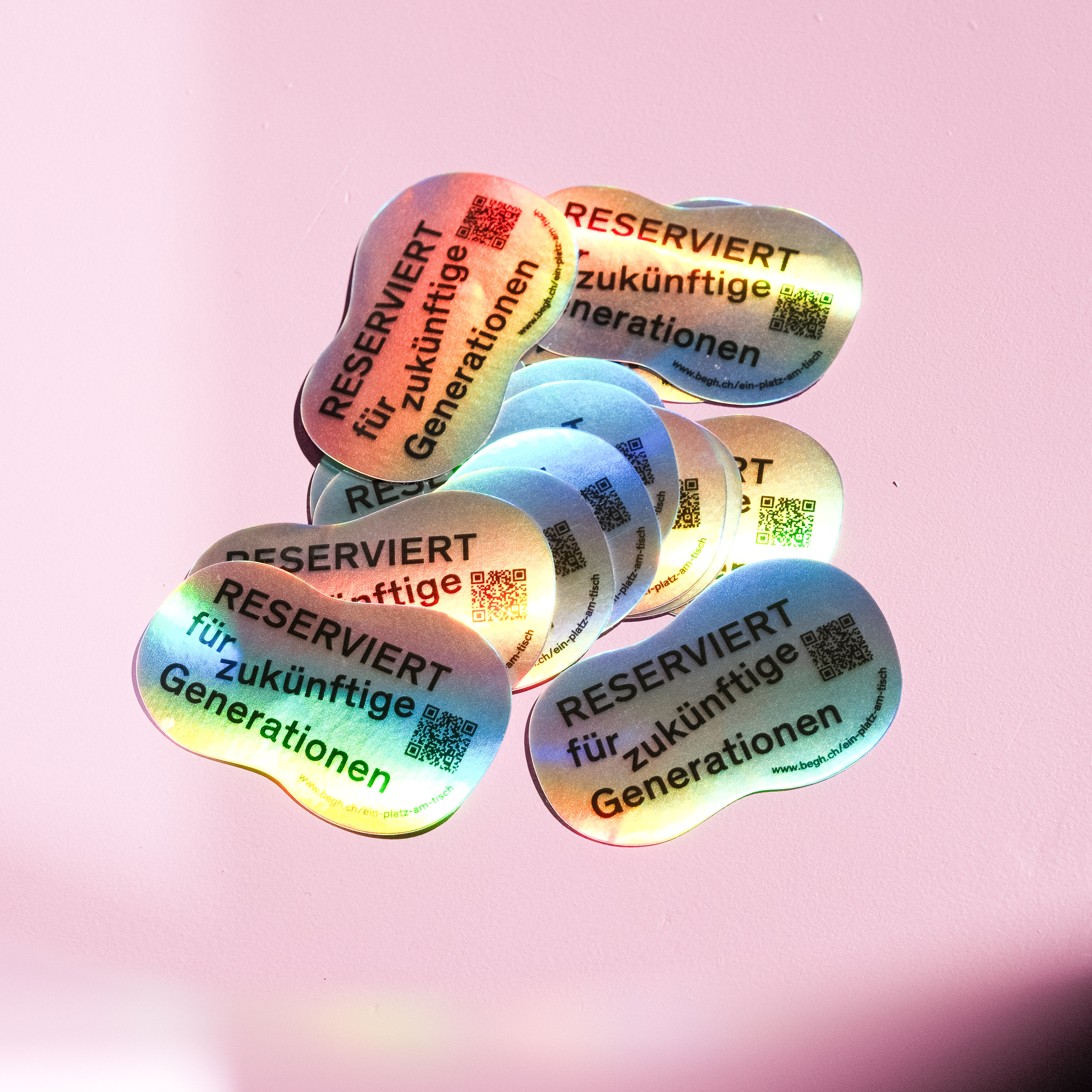 Sticker mit der Aufschrift "Reserviert für zukünftige Generationen